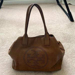 Tory Burch Large Shoulder Hobo w/ Perforated Logo